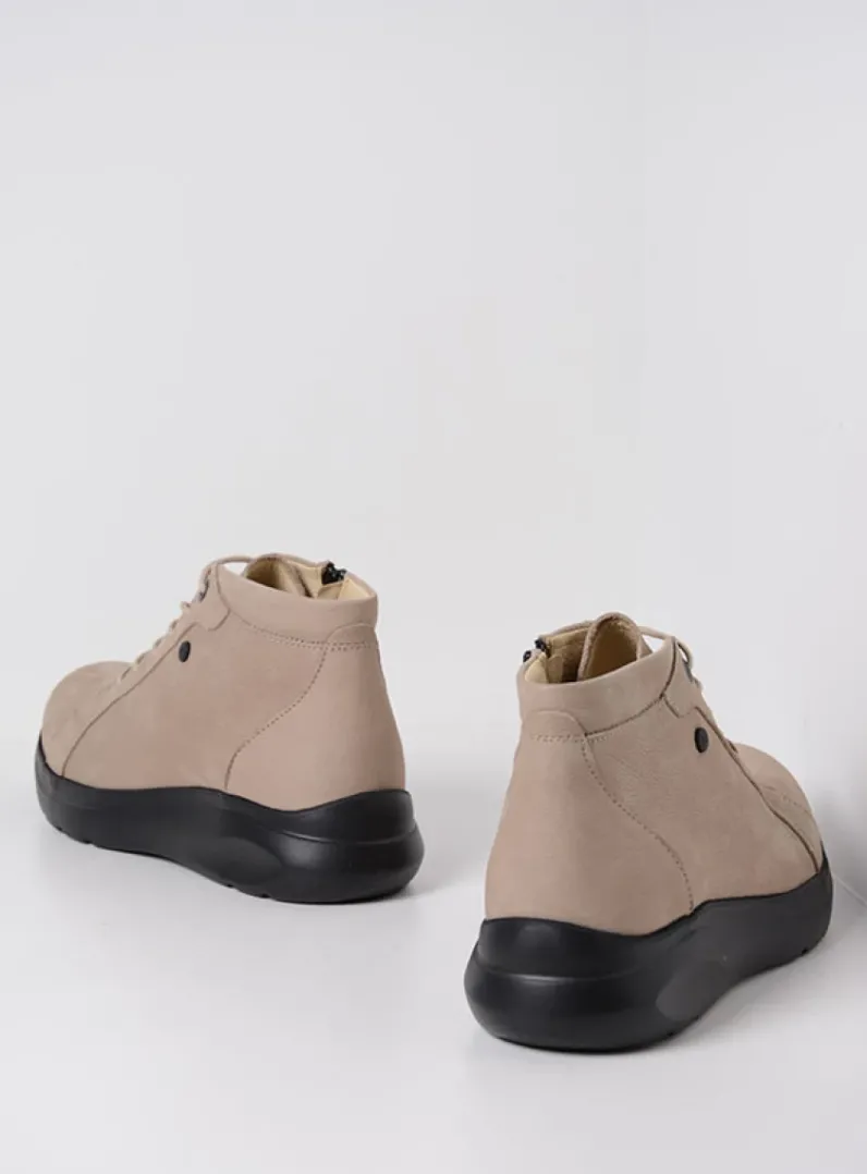 DAMES Wolky Hoge Veterschoenen|Wandelschoenen<Lima - safari nubuck