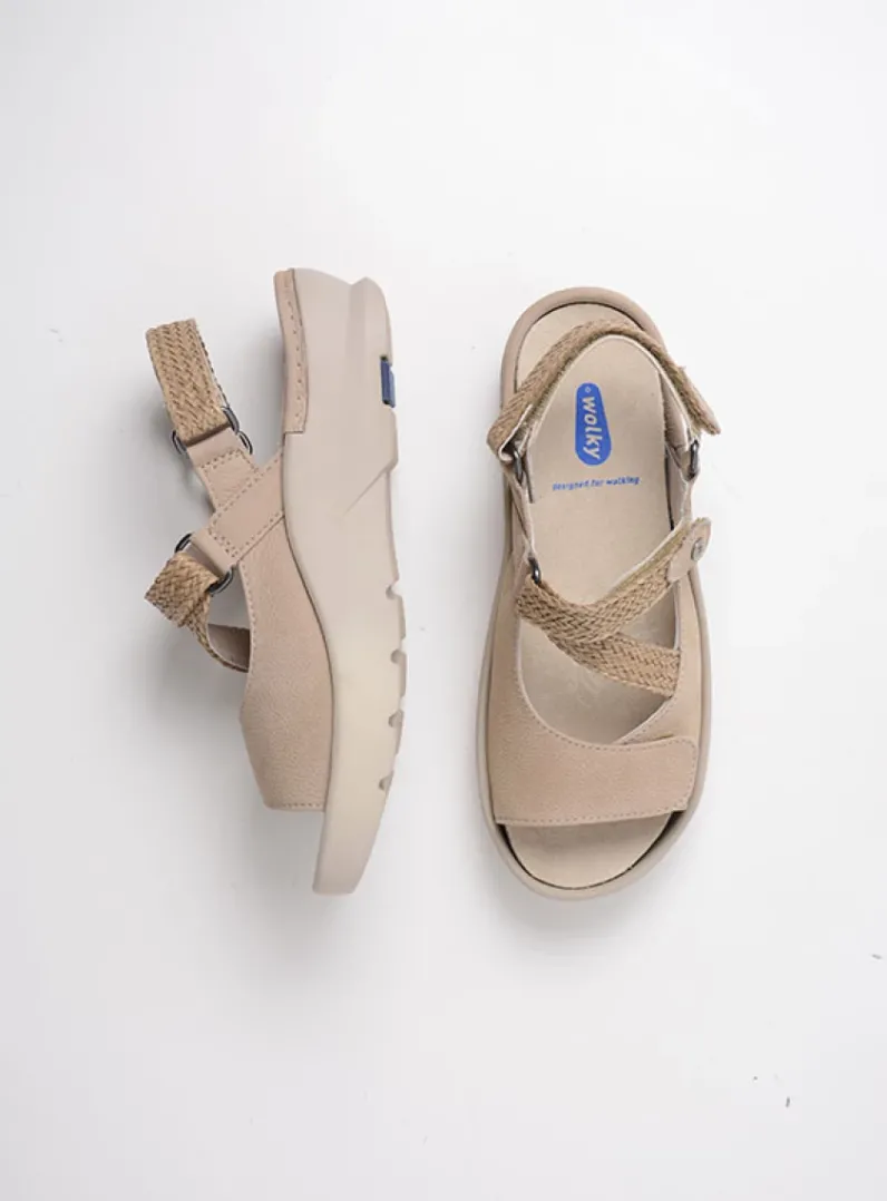 DAMES Wolky Sandalen<Lisse - safari nubuck