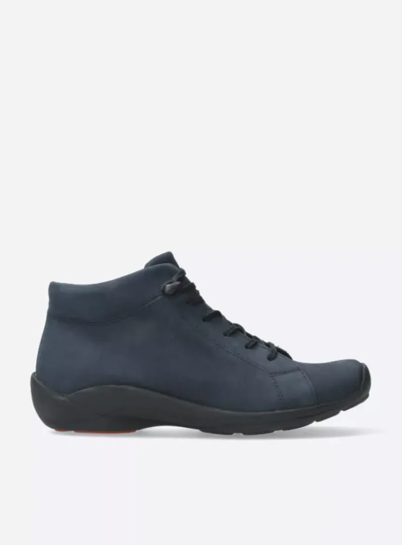 DAMES Wolky Lage Veterschoenen|Herfst/Winter<Louise - blauw nubuck