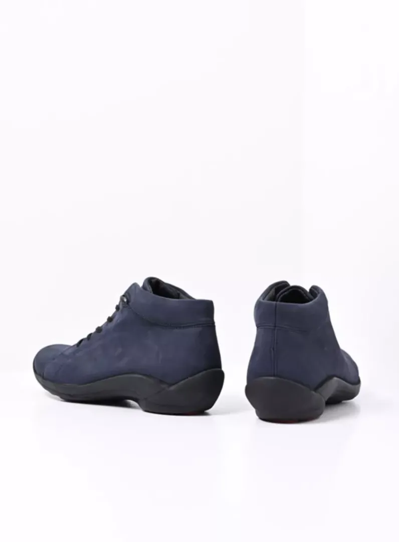 DAMES Wolky Lage Veterschoenen|Herfst/Winter<Louise - blauw nubuck