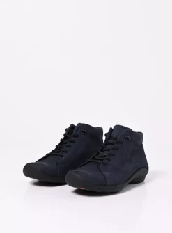 DAMES Wolky Lage Veterschoenen|Herfst/Winter<Louise - blauw nubuck