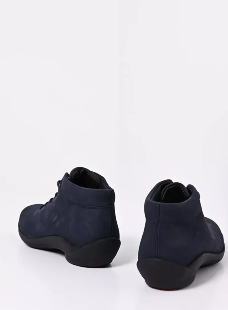 DAMES Wolky Lage Veterschoenen|Herfst/Winter<Louise - blauw nubuck