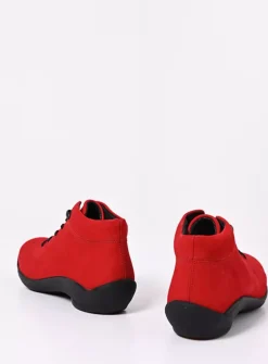 DAMES Wolky Lage Veterschoenen|Herfst/Winter<Louise - donkerrood nubuck