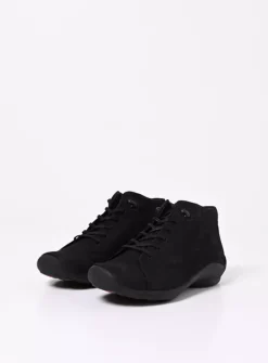 DAMES Wolky Lage Veterschoenen|Herfst/Winter<Louise - zwart nubuck