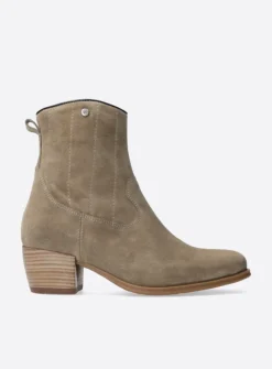 DAMES Wolky Cowboylaarzen|Enkellaarsjes<Lubbock - taupe zomer suede