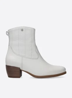 DAMES Wolky Cowboylaarzen|Enkellaarsjes<Lubbock HV - creme wit leer