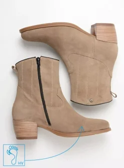DAMES Wolky Cowboylaarzen|Enkellaarsjes<Lubbock HV - taupe zomer suede