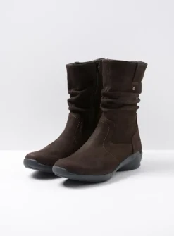DAMES Wolky Halfhoge Laarzen|Herfst/Winter<Luna - bruin nubuck