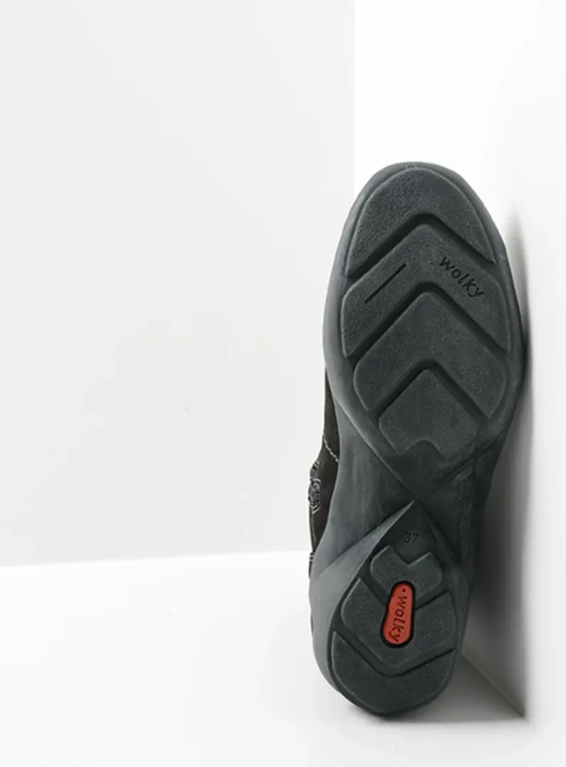 DAMES Wolky Halfhoge Laarzen|Herfst/Winter<Luna - zwart nubuck