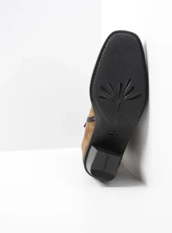 DAMES Wolky Halfhoge Laarzen|Enkellaarsjes<Mallow - donker taupe suede