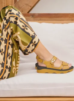 DAMES Wolky Sandalen<Medusa - amber leer