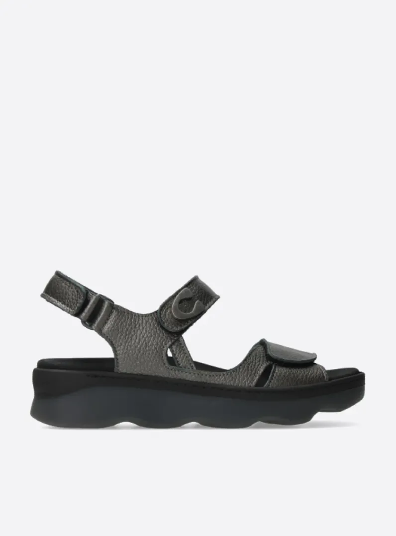 DAMES Wolky Sandalen<Medusa - antraciet leer