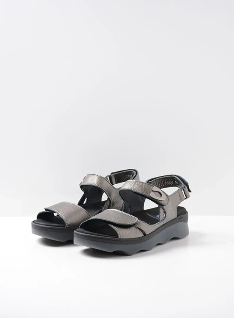 DAMES Wolky Sandalen<Medusa - antraciet leer