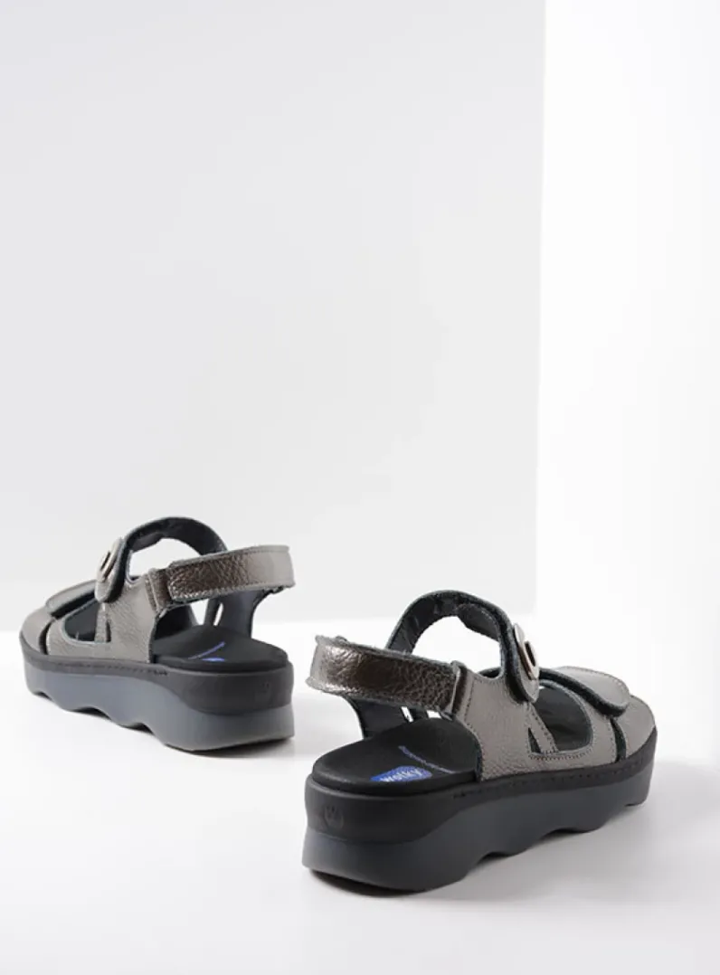DAMES Wolky Sandalen<Medusa - antraciet leer