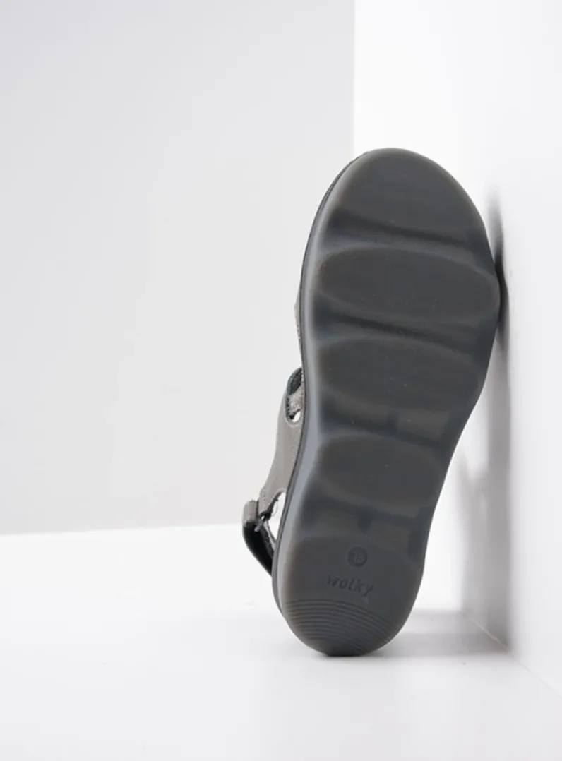 DAMES Wolky Sandalen<Medusa - antraciet leer