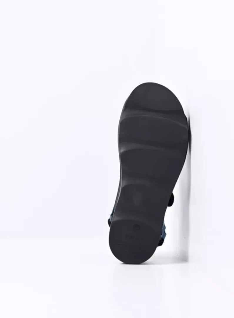 DAMES Wolky Sandalen<Medusa - blauw effectleer