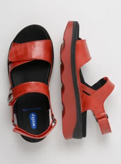 DAMES Wolky Sandalen<Medusa - rood leer