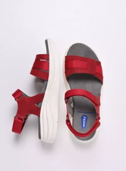 DAMES Wolky Sandalen<Miku - rood nubuck