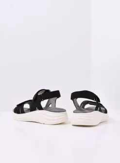 DAMES Wolky Sandalen<Miku - zwart nubuck