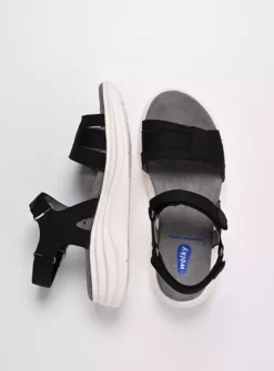 DAMES Wolky Sandalen<Miku - zwart nubuck