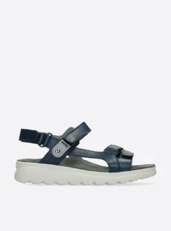 DAMES Wolky Sandalen<Mile - blauw leer