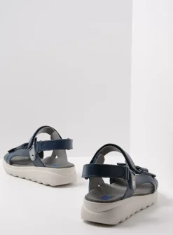 DAMES Wolky Sandalen<Mile - blauw leer
