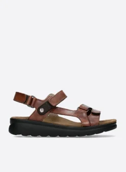 DAMES Wolky Sandalen<Mile - cognac leer