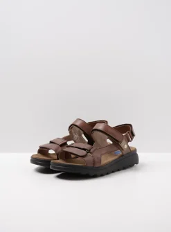 DAMES Wolky Sandalen<Mile - cognac leer