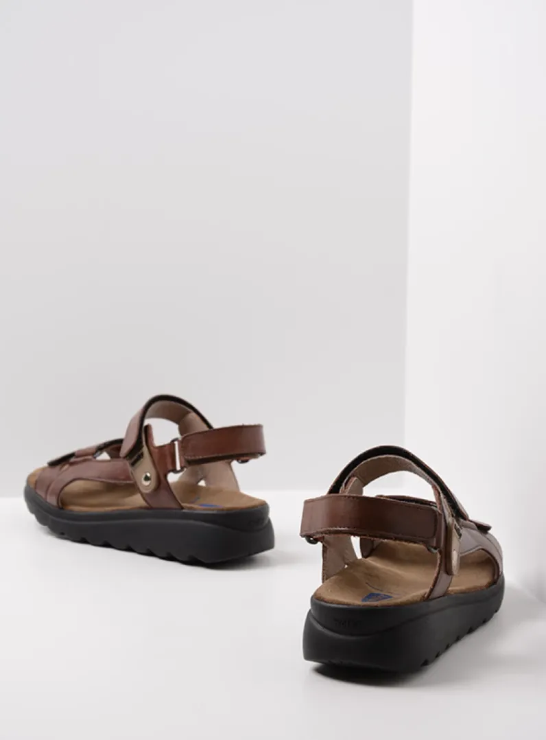 DAMES Wolky Sandalen<Mile - cognac leer