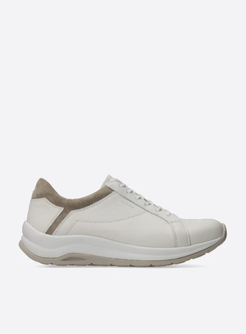 DAMES Wolky Lage Veterschoenen|Wandelschoenen<Milton - gebroken wit/safari nubuck