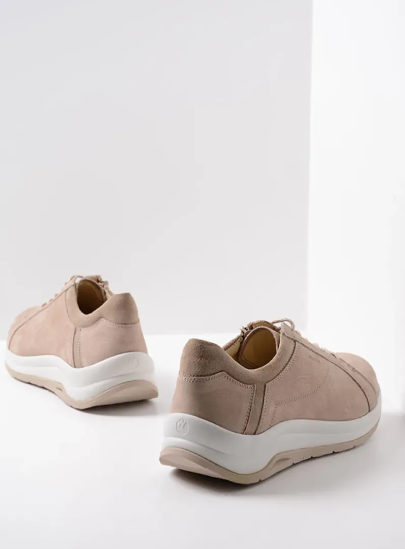 DAMES Wolky Lage Veterschoenen|Wandelschoenen<Milton - safari nubuck