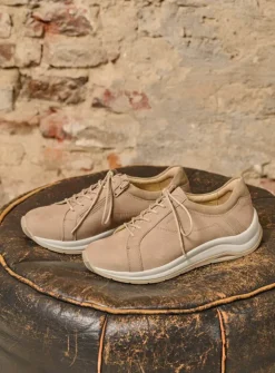 DAMES Wolky Lage Veterschoenen|Wandelschoenen<Milton - safari nubuck