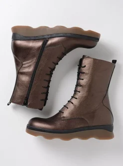 DAMES Wolky Veterlaarzen|Herfst/Winter<Mito - brons leer