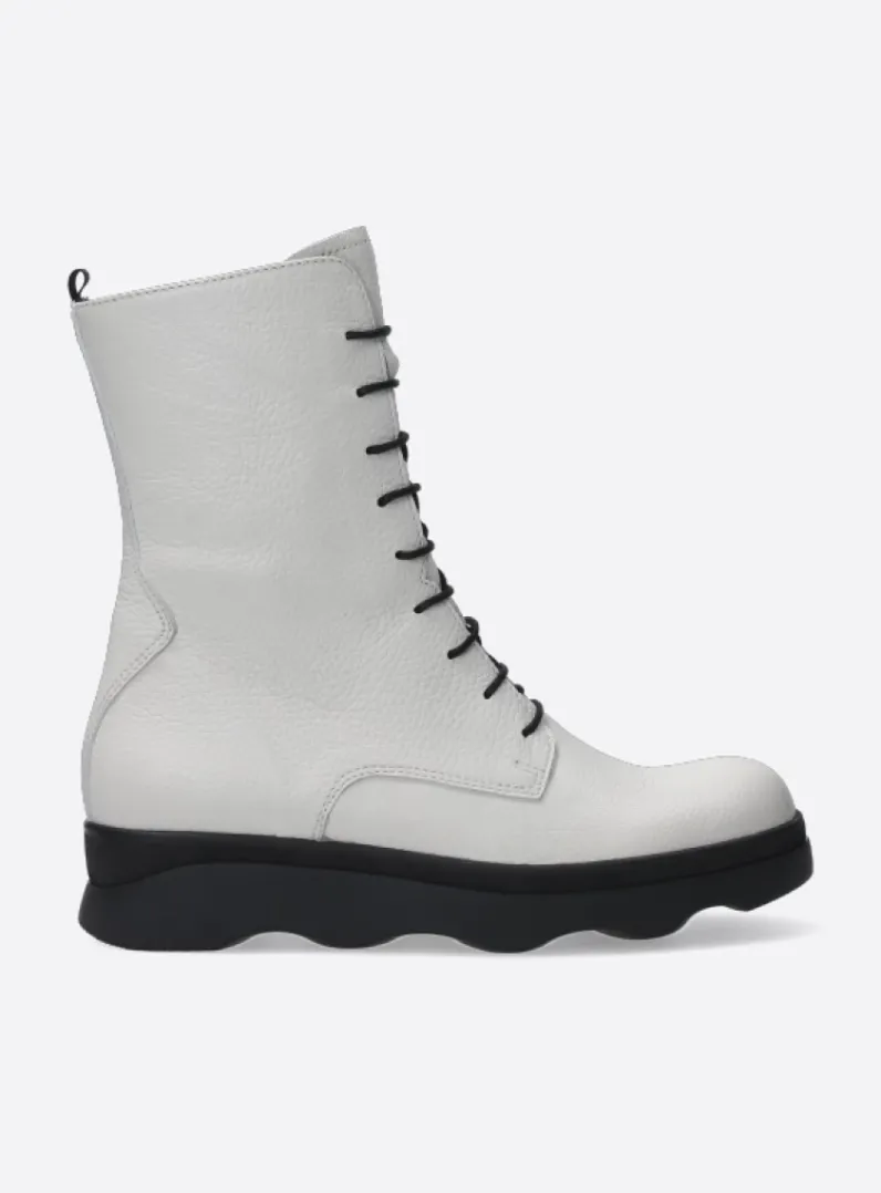 DAMES Wolky Veterlaarzen|Herfst/Winter<Mito - wol wit leer