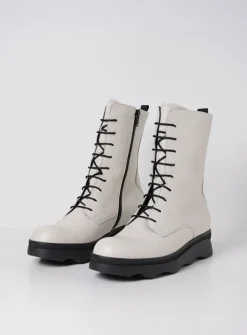 DAMES Wolky Veterlaarzen|Herfst/Winter<Mito - wol wit leer