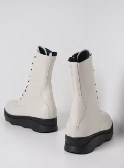 DAMES Wolky Veterlaarzen|Herfst/Winter<Mito - wol wit leer