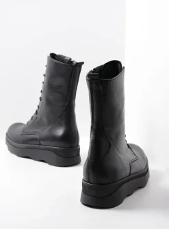 DAMES Wolky Veterlaarzen|Herfst/Winter<Mito - zwart leer