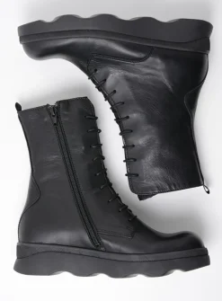 DAMES Wolky Veterlaarzen|Herfst/Winter<Mito - zwart leer