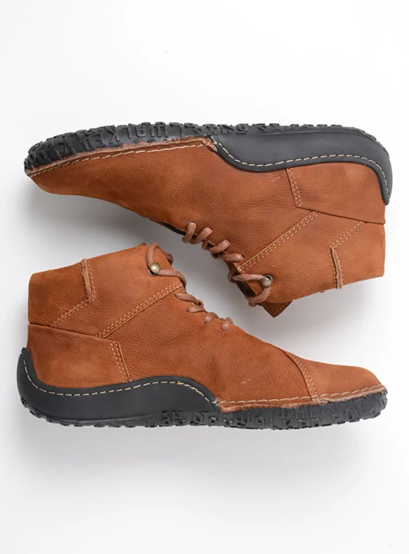 DAMES Wolky Hoge Veterschoenen|Herfst/Winter<Mokola - cognac nubuck