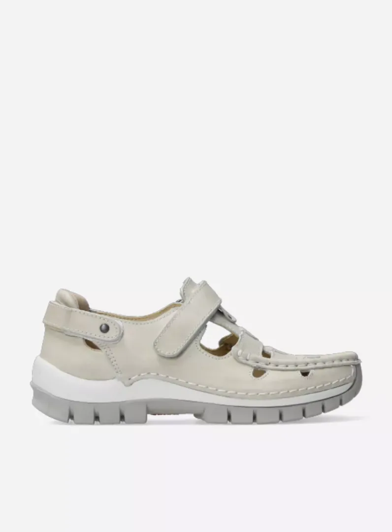 DAMES Wolky Bandschoenen<Move - gebroken wit nubuck