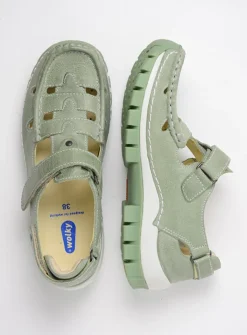 DAMES Wolky Bandschoenen<Move - lichtgroen leer