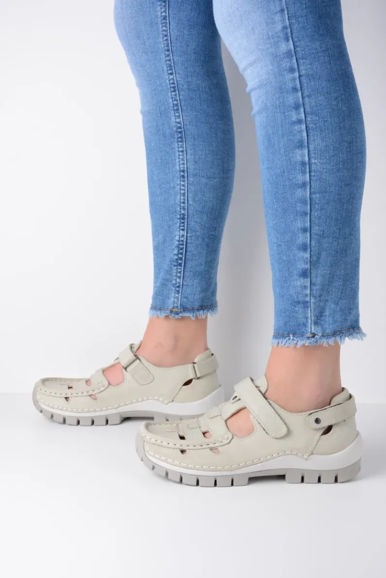 DAMES Wolky Bandschoenen<Move - offwhite leer