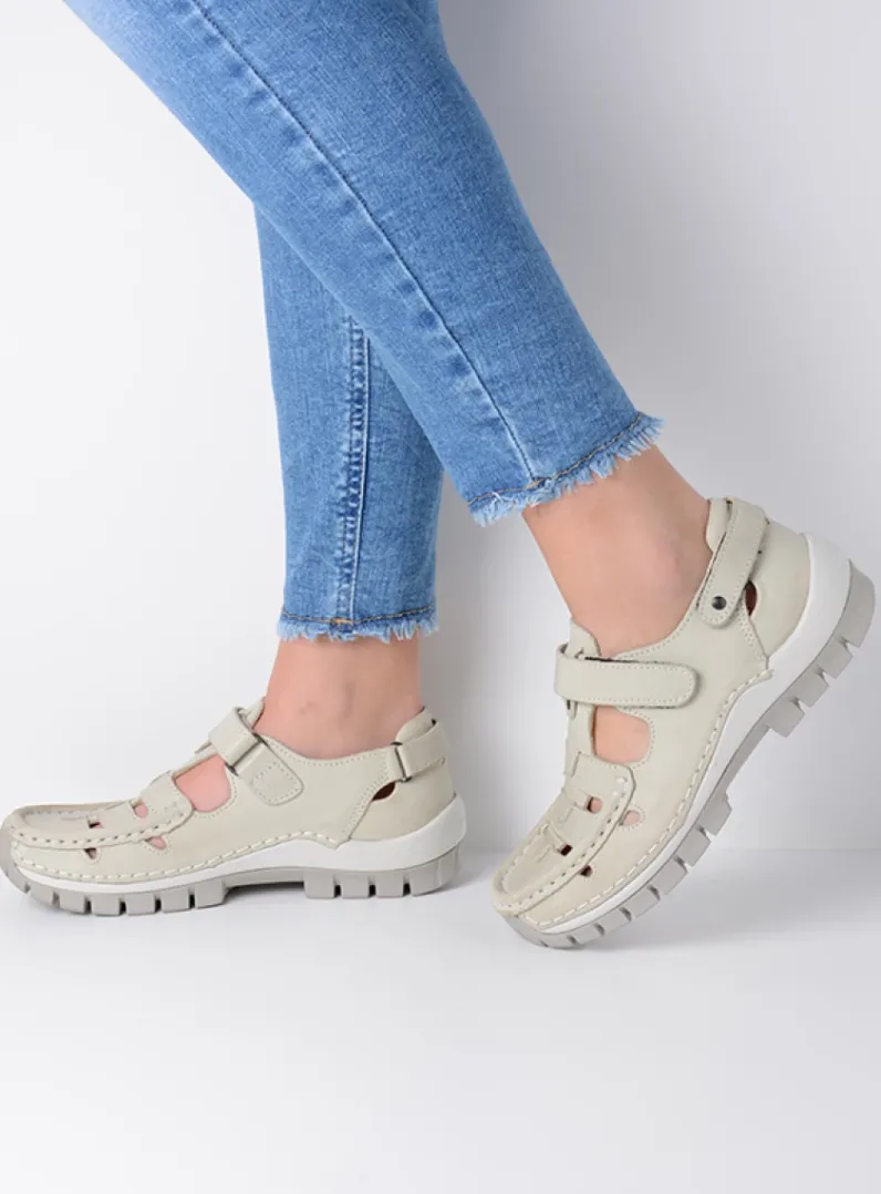 DAMES Wolky Bandschoenen<Move - offwhite leer