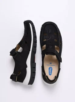 DAMES Wolky Bandschoenen<Move - zwart nubuck