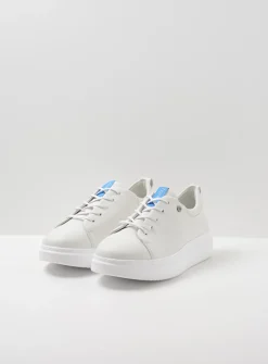 DAMES Wolky Lage Veterschoenen|Sneakers<Move it - wit leer