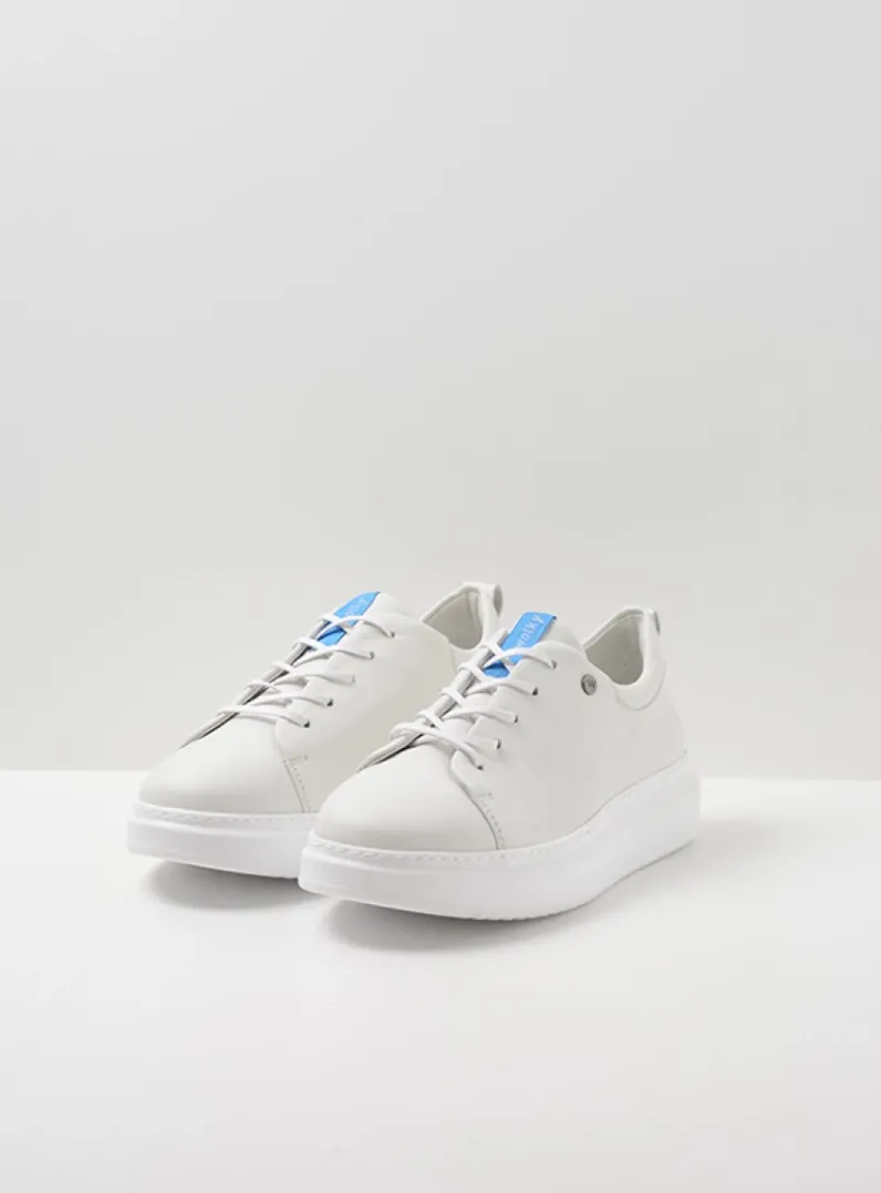 DAMES Wolky Lage Veterschoenen|Sneakers<Move it - wit leer