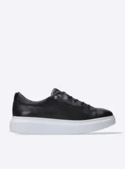 DAMES Wolky Lage Veterschoenen|Sneakers<Move it - zwart leer