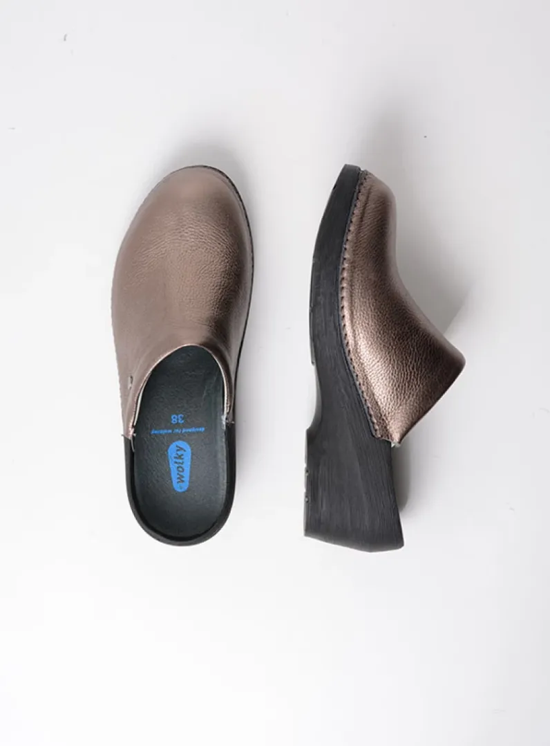 DAMES Wolky Klompen|Herfst/Winter<Multi Clog - brons leer