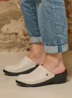 DAMES Wolky Klompen|Herfst/Winter<Multi Clog - creme wit leer