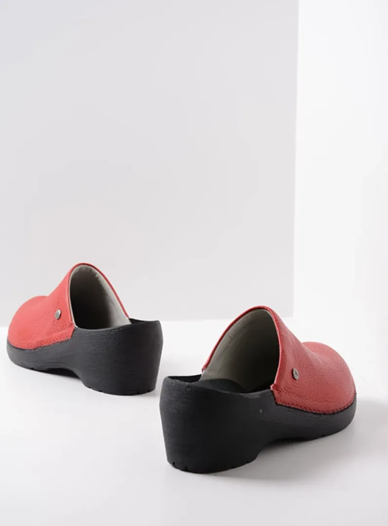 DAMES Wolky Klompen|Herfst/Winter<Multi Clog - rood leer
